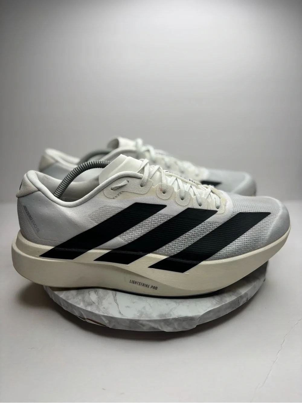 Size 11.5 - adidas Adizero Evo SL White Black
